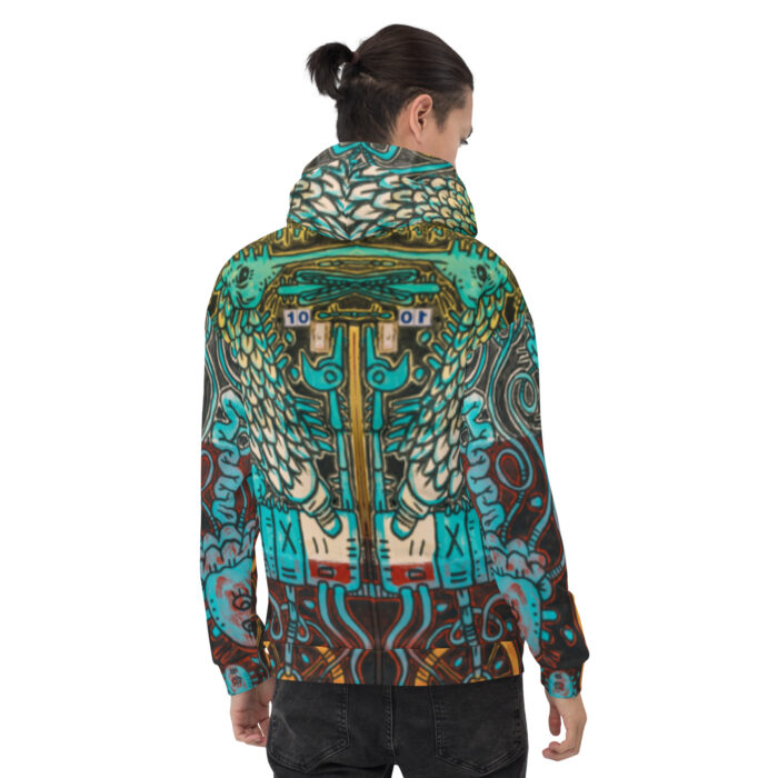 Nahualism-Inspired Otherworld Hoodie for Men
