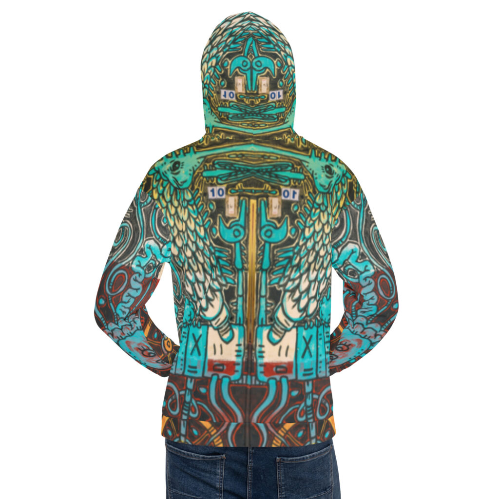Nahualism-Inspired Otherworld Hoodie for Men