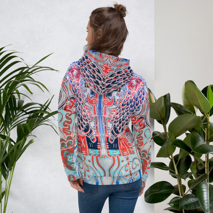 Nahualism-Inspired Underworld Hoodie for Women