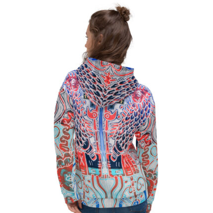 Nahualism-Inspired Underworld Hoodie for Women