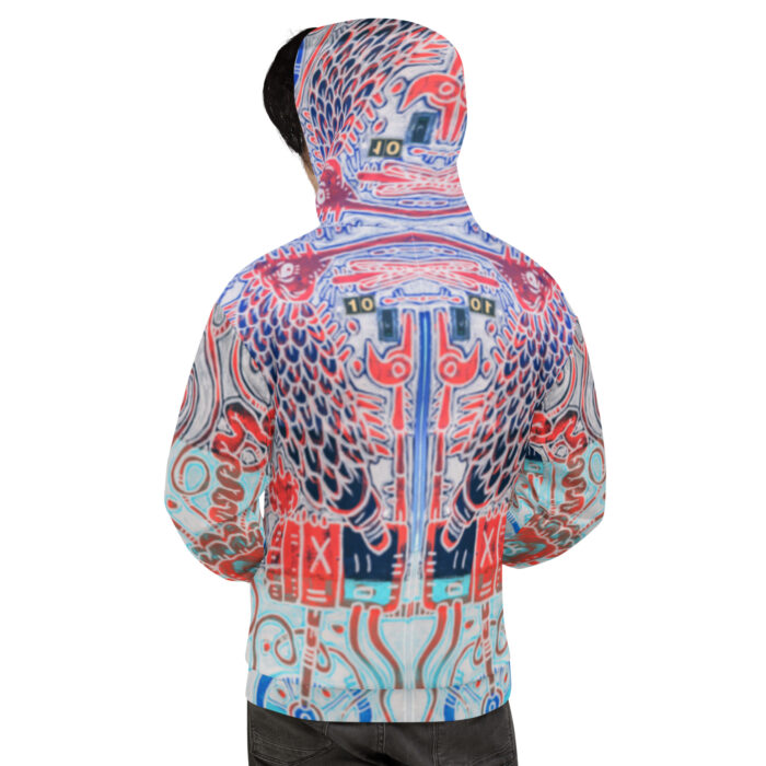 Nahualism-Inspired Underworld Hoodie for Men