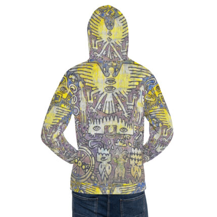 Nahualism-Inspired Middleworld Hoodie for Men