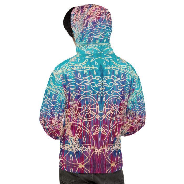 Shamanism-Inspired Otherworld Hoodie for Men