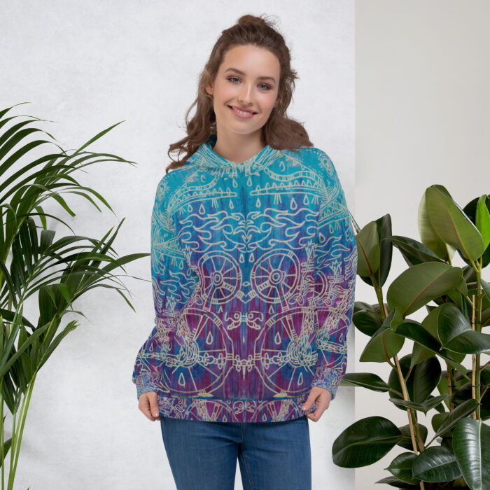 Shamanism-Inspired Otherworld Hoodie for Women