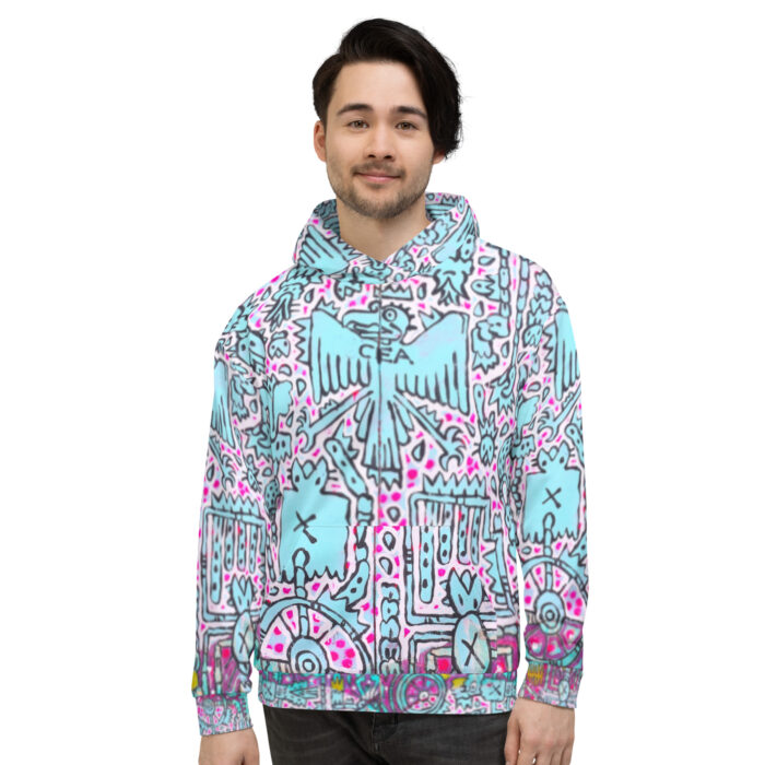 Shamanism-Inspired Middleworld Hoodie for Men