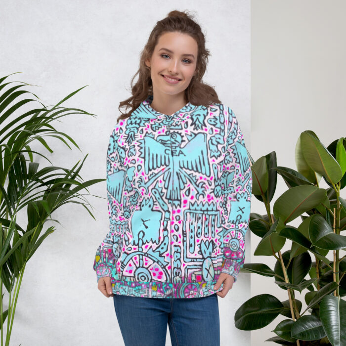 Shamanism-Inspired Middleworld Hoodie for Women