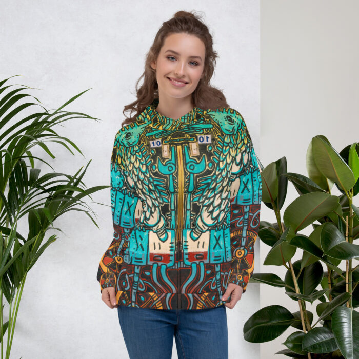 Nahualism-Inspired Otherworld Hoodie for Women