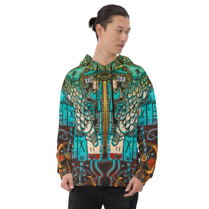 Nahualism-Inspired Otherworld Hoodie for Men