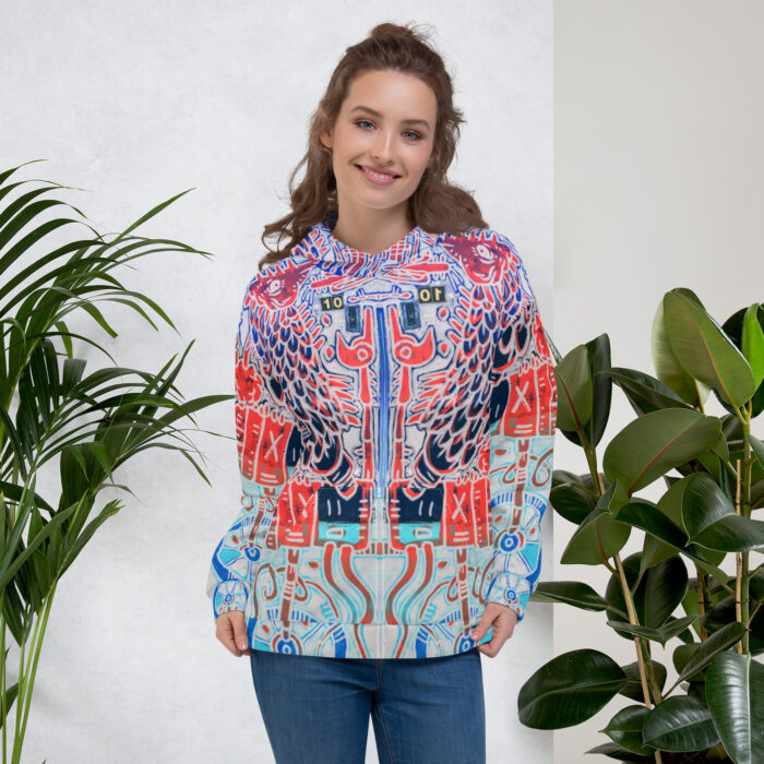 Nahualism-Inspired Underworld Hoodie for Women