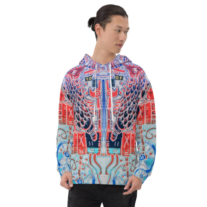 Nahualism-Inspired Underworld Hoodie for Men