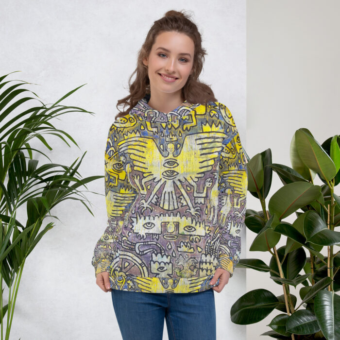 Nahualism-Inspired Middleworld Hoodie for Women
