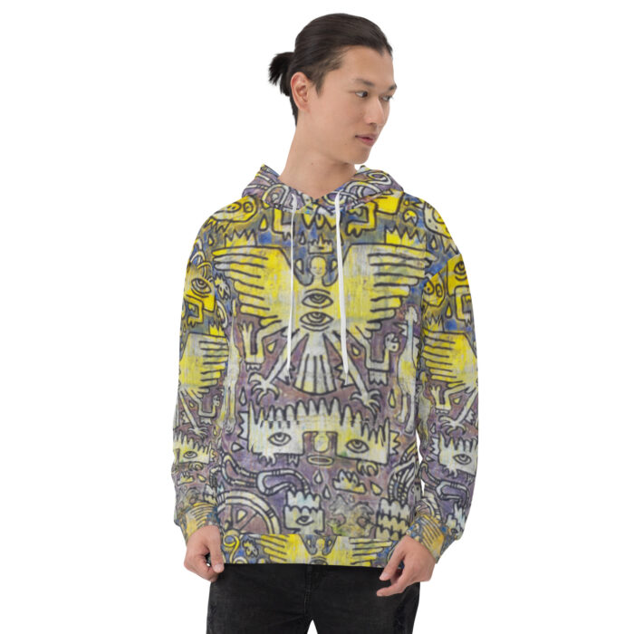 Nahualism-Inspired Middleworld Hoodie for Men