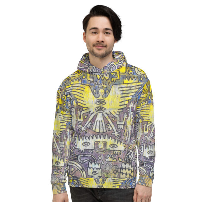 Nahualism-Inspired Middleworld Hoodie for Men