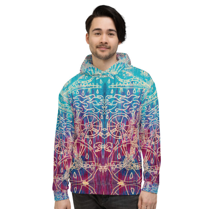 Shamanism-Inspired Otherworld Hoodie for Men