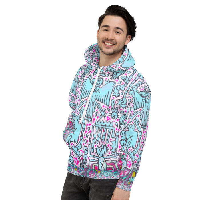 Shamanism-Inspired Middleworld Hoodie for Men