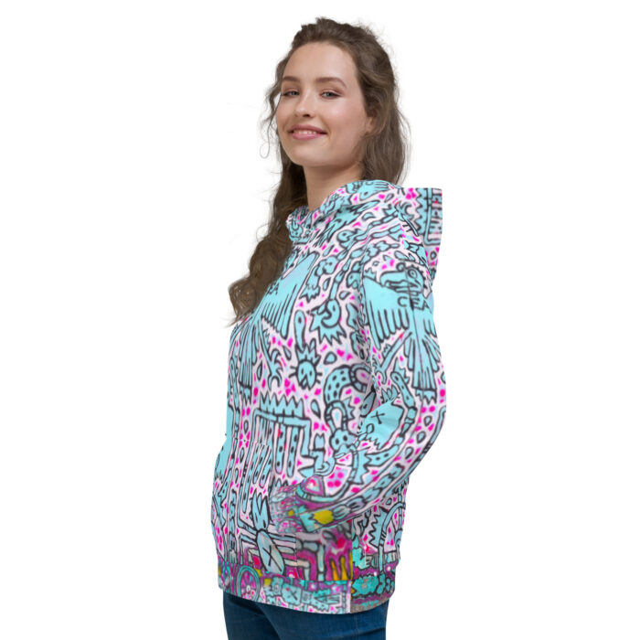 Shamanism-Inspired Middleworld Hoodie for Women