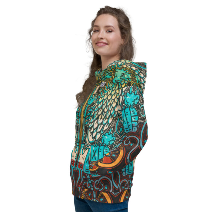 Nahualism-Inspired Otherworld Hoodie for Women