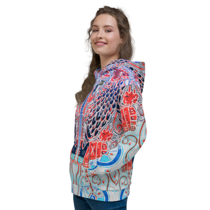 Nahualism-Inspired Underworld Hoodie for Women