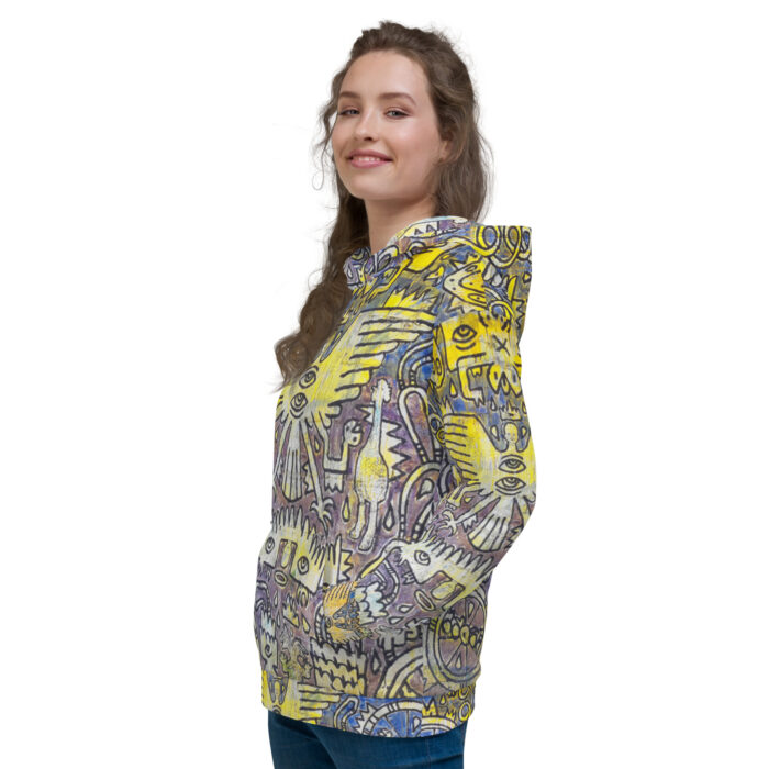 Nahualism-Inspired Middleworld Hoodie for Women