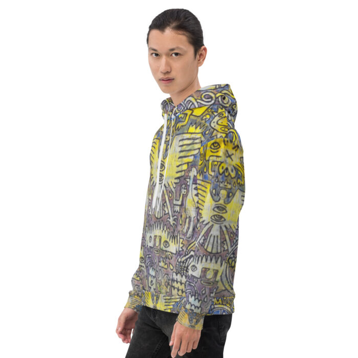 Nahualism-Inspired Middleworld Hoodie for Men