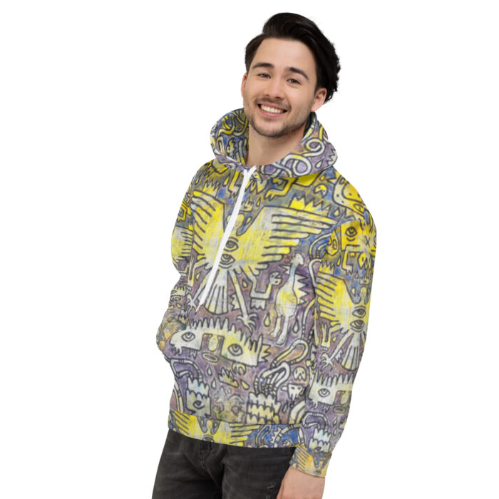 Nahualism-Inspired Middleworld Hoodie for Men