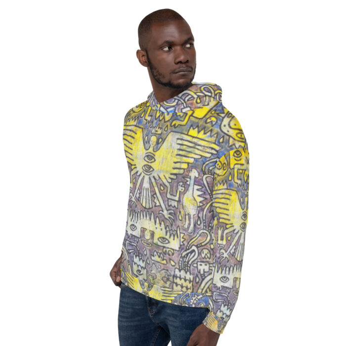 Nahualism-Inspired Middleworld Hoodie for Men