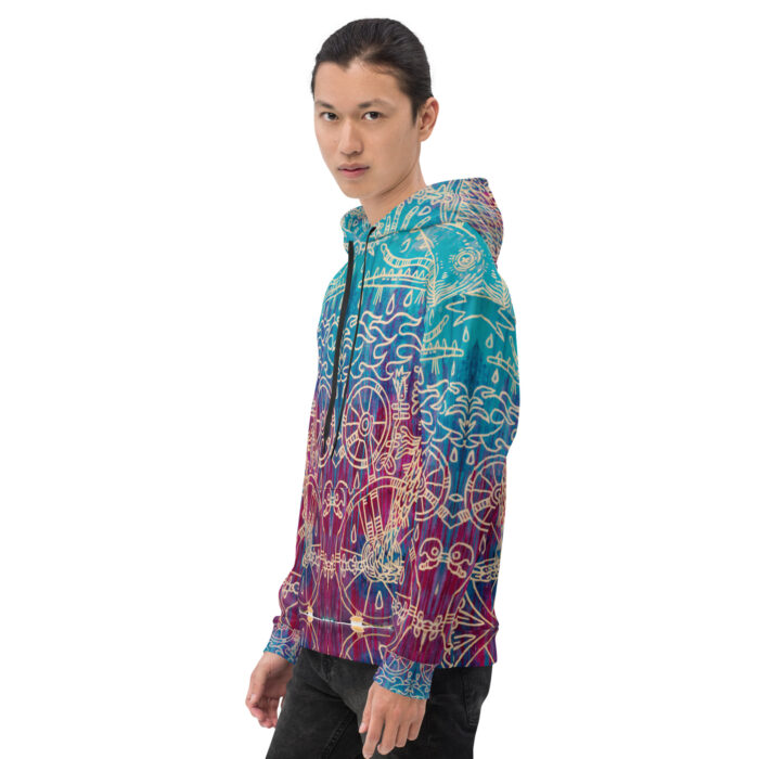 Shamanism-Inspired Otherworld Hoodie for Men