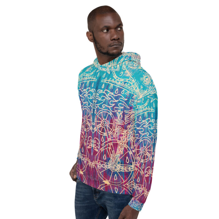 Shamanism-Inspired Otherworld Hoodie for Men