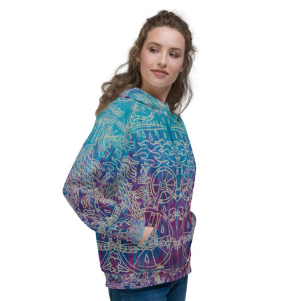 Shamanism-Inspired Otherworld Hoodie for Women