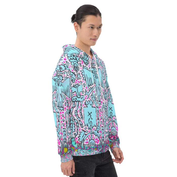 Shamanism-Inspired Middleworld Hoodie for Men