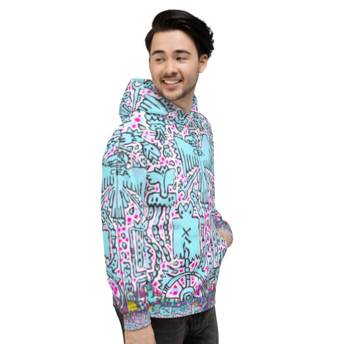 Shamanism-Inspired Middleworld Hoodie for Men