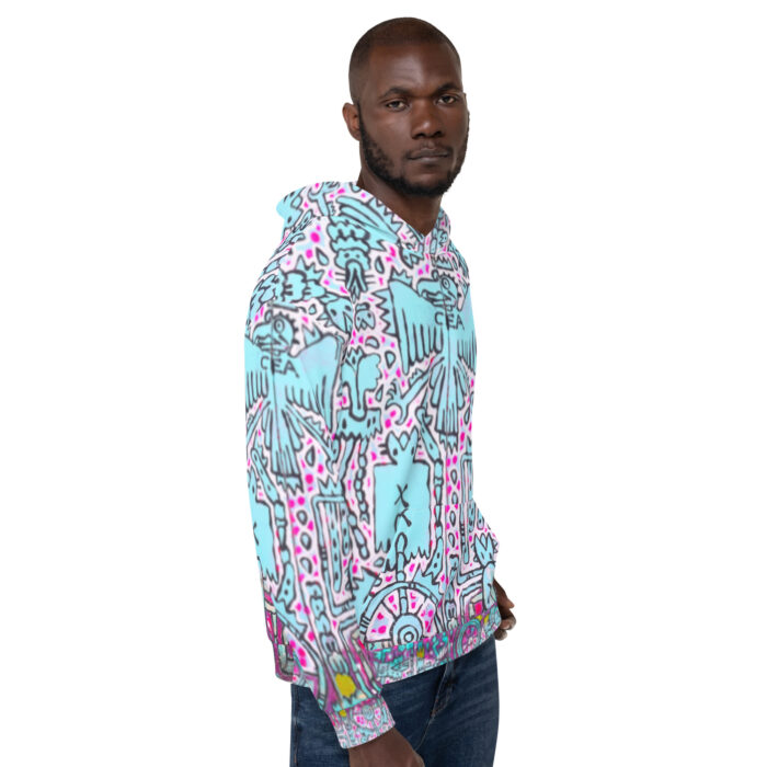 Shamanism-Inspired Middleworld Hoodie for Men