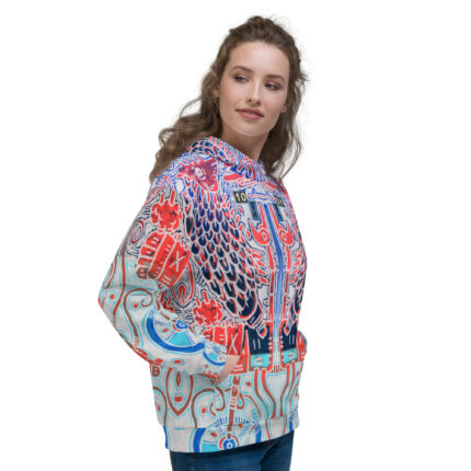 Nahualism-Inspired Underworld Hoodie for Women