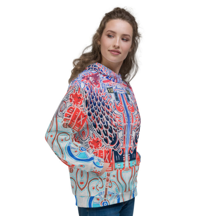 Nahualism-Inspired Underworld Hoodie for Women