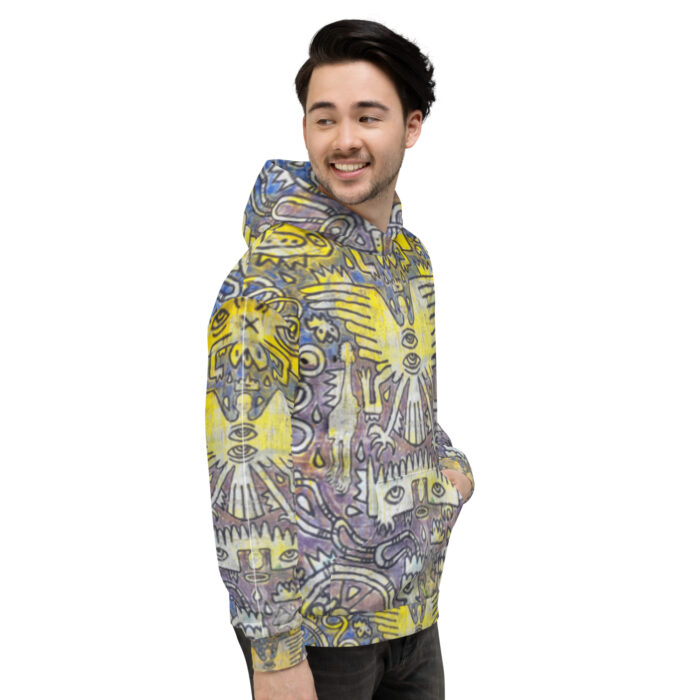 Nahualism-Inspired Middleworld Hoodie for Men