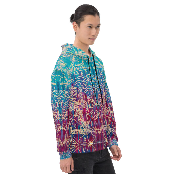 Shamanism-Inspired Otherworld Hoodie for Men