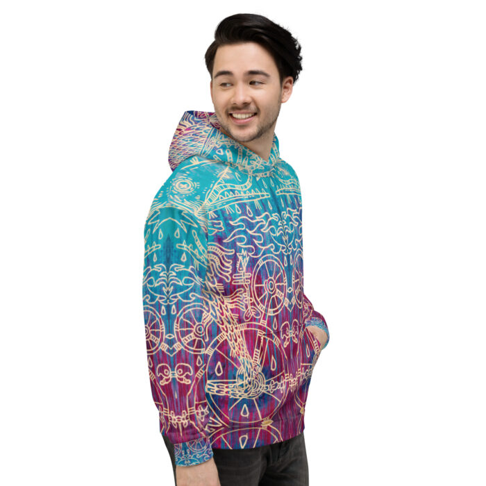 Shamanism-Inspired Otherworld Hoodie for Men