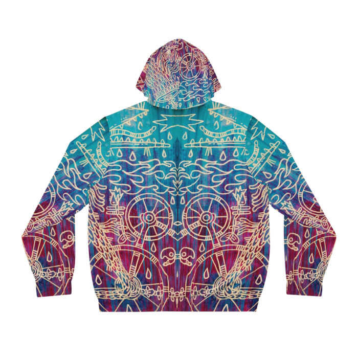 Shamanism-Inspired Otherworld Full-Zip Hoodie for Women