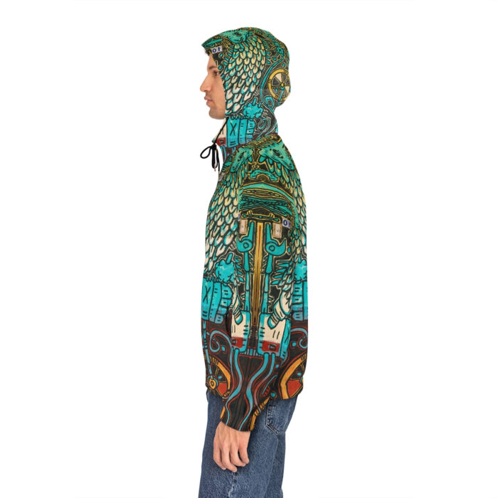 Nagualism-Inspired Otherworld Full-Zip Hoodie for Men