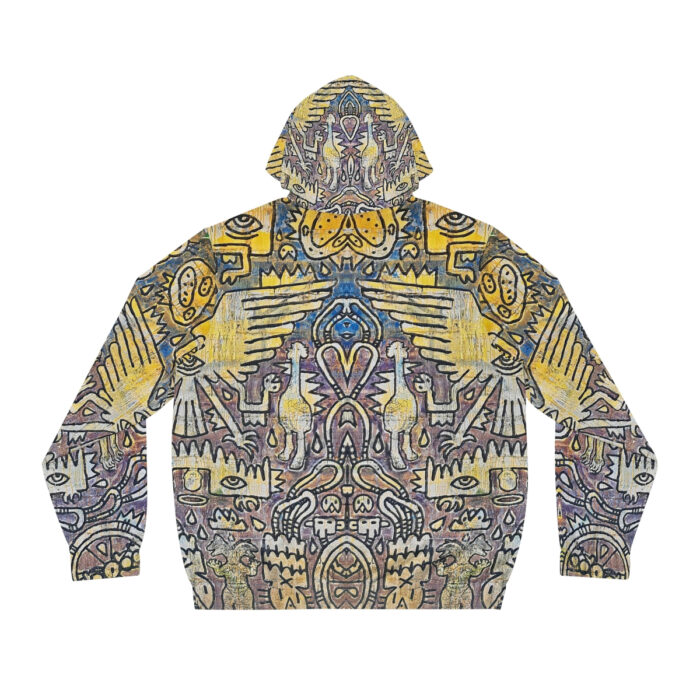 Nagualism-Inspired Middleworld Full-Zip Hoodie for Men