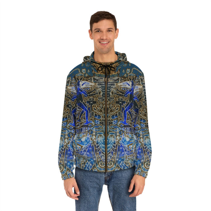 Tonalism-Inspired Underworld Full-Zip Hoodie for Men
