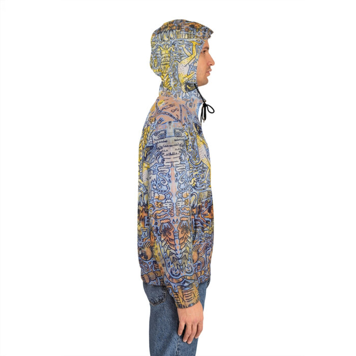 Tonalism-Inspired Otherworld Full-Zip Hoodie for Men