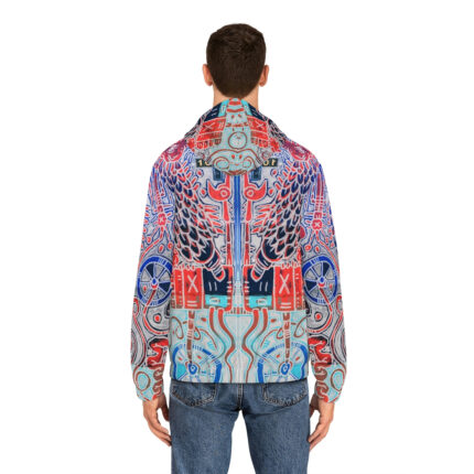 Nagualism-Inspired Underworld Full-Zip Hoodie for Men