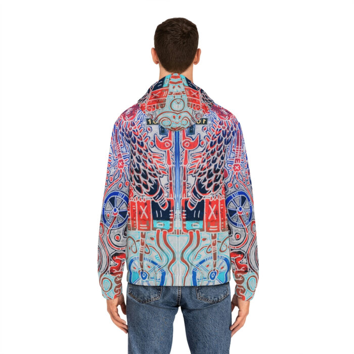 Nagualism-Inspired Underworld Full-Zip Hoodie for Men