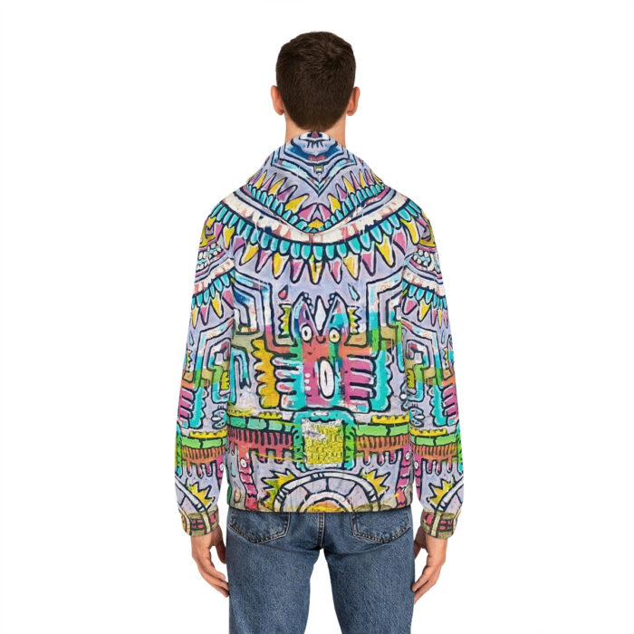 Tonalism-Inspired Middleworld Full-Zip Hoodie for Men