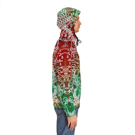 Shamanism-Inspired Underworld Full-Zip Hoodie for Man