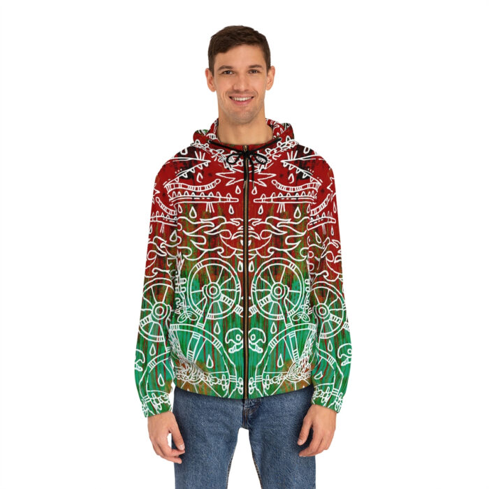 Shamanism-Inspired Underworld Full-Zip Hoodie for Man