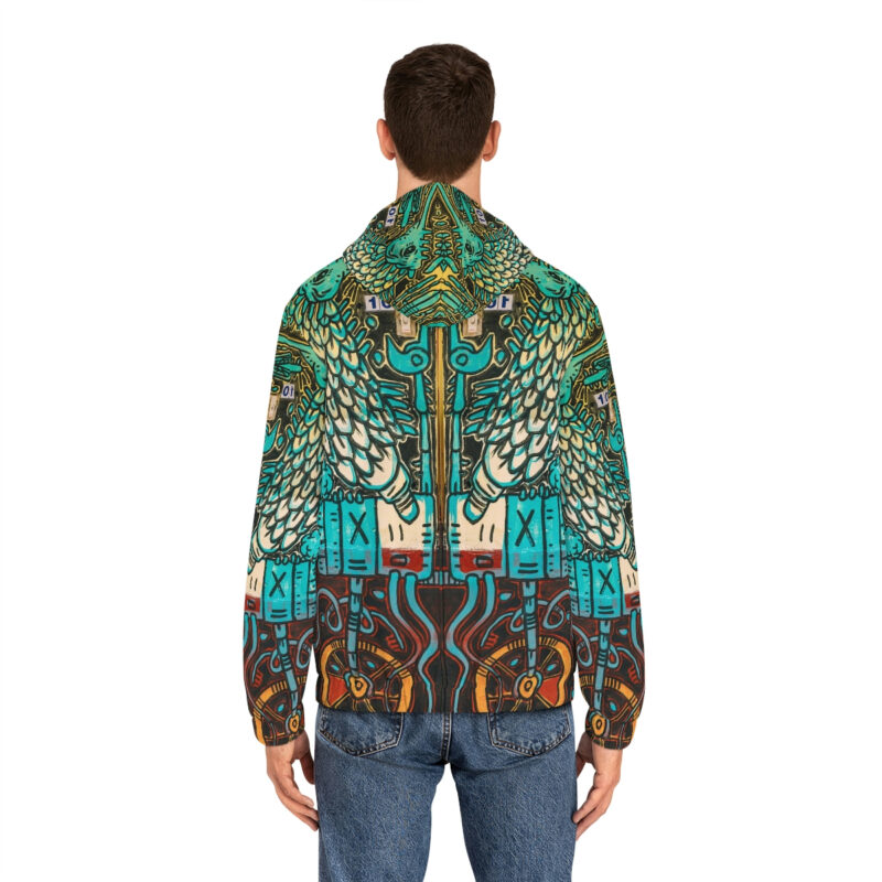 Nagualism-Inspired Otherworld Full-Zip Hoodie for Men
