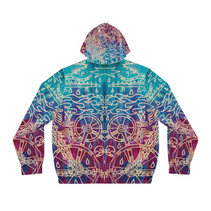 Shamanism-Inspired Otherworld Full-Zip Hoodie for Women
