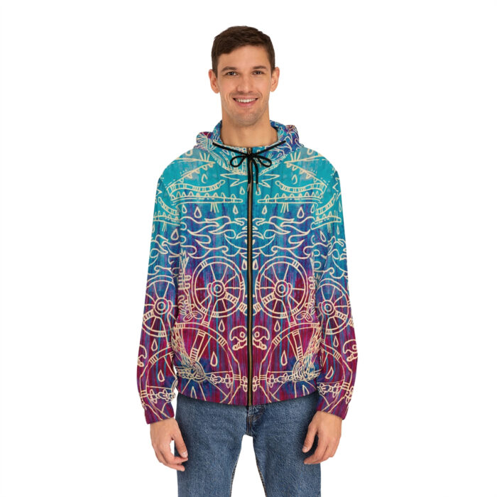Shamanism-Inspired Otherworld Full-Zip Hoodie for Women